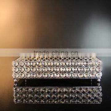 AN370 ANPHY European Style Noble Wedding Cosmetics Decoration Three Sizes Crystal Plate Tray Holder Display Stock