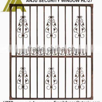 Durable simple steel window grill design