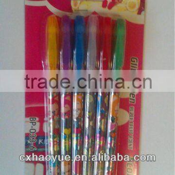 popular all kinds of design glitter pen