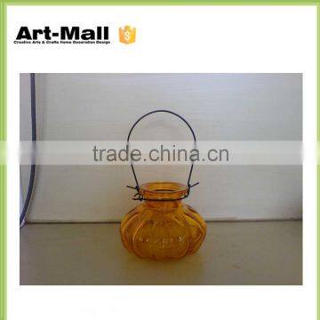glass water bottle wedding candle holder