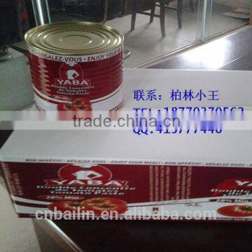 Hot!Supply 2200g canned tomato paste 28%-30% from Xinjiang export Africa,Europe