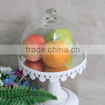 shabby french chic glass fruit tray