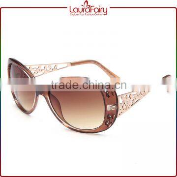 Laura Fairy Sun Glasses European Sexy Hollow Out Temple Womens Free Sunglasses Samples                        
                                                Quality Choice