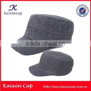 custom winter warm blank wool tweed military hat army cap wholesale