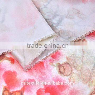 digtital print charmeuse silk fabric with 45''