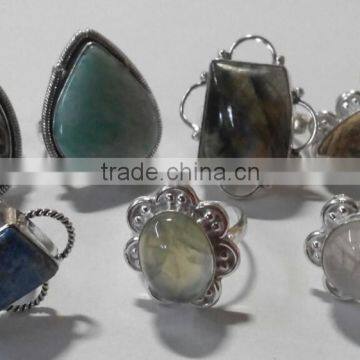 Wholesale Natural Gemstone Metal Rings @ Usd 1