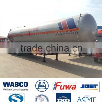 LPG tank trailer 40000 liters, 40000 liters ASME LPG gas truck trailer, ASME LPG Truck trailer