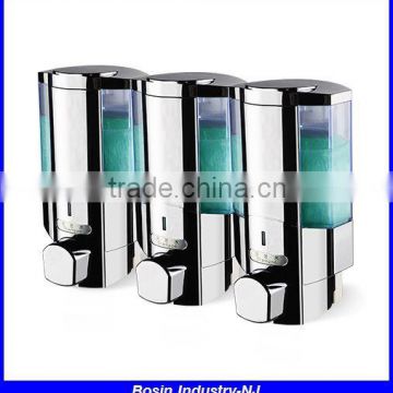 wall mounted shower gel dispenser, triple liquid hand soap dispenser