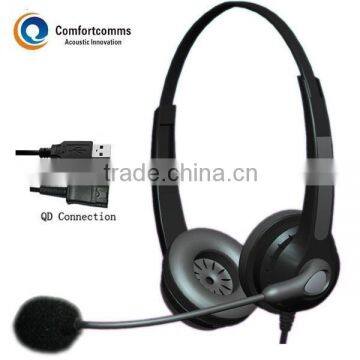 Comfortable Noise-canceling Call Center Usb Headphone photo-2
