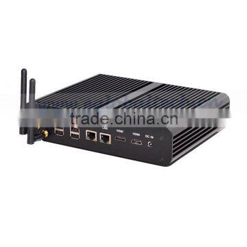 eglobal fanless mini pc computer 2 hdmi 2 gigabit lan optical fiber with intel core i7 5500u smart tv box openelec kodi 4k htpc