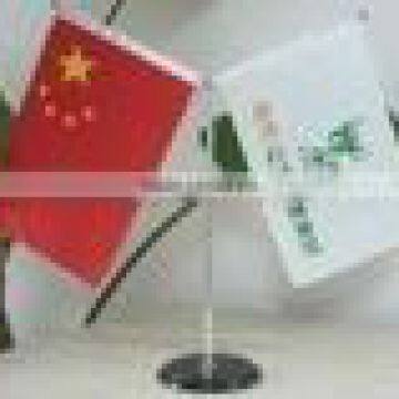 High Quality Flag for Table Top Flags Desk Flag With Metal Pole and Base