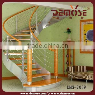 china supplier indoor wooden steel stair stringers