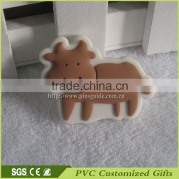 Custom 3d design bull shape fridge magnets