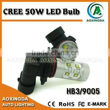 automotive LED fog light bulb CREE 50W High power LED 9005