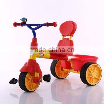 Kids Tricycle Parts With Back Seat / Kids Double Seat Tricycle / Plastic Tricycle Kids Bike photo-5