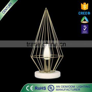 CE ROHS UL E14 5W Bird cage Metal creative table lamp