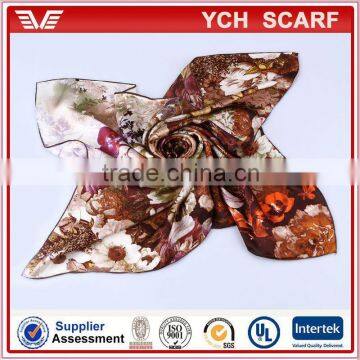 Printed silk fabric for scarf