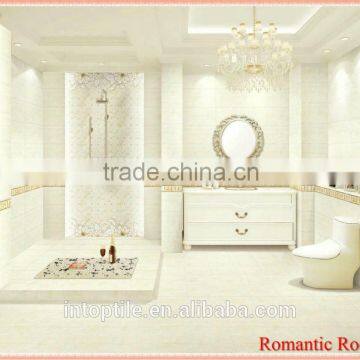 Most popular China high class and elegant romantic bathroom floor tiles and floor tile for home decoration