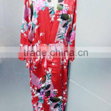 NEW Women Silk Satin Pajama Sleepwear Short Night Gown Robe Lady Dress Colorful