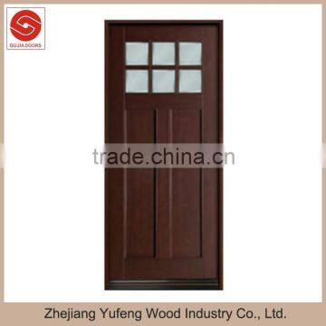 solid wood doors with mahogany skin American interior door china supplier