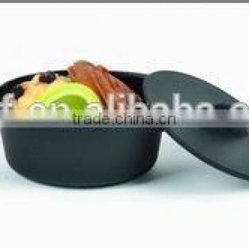 hot selling 3 oz PP dispoable black plastic candy dessert bowl for party