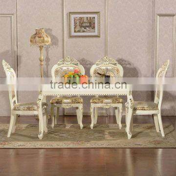 white chair design wooden dining table set