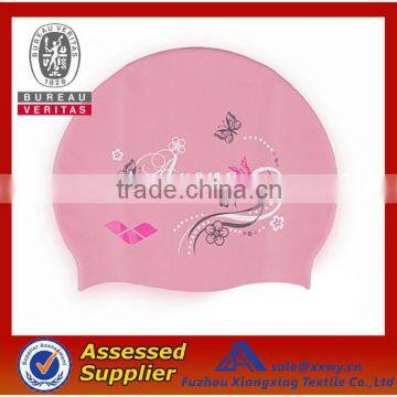 OEM waterproof rubber swimming caps