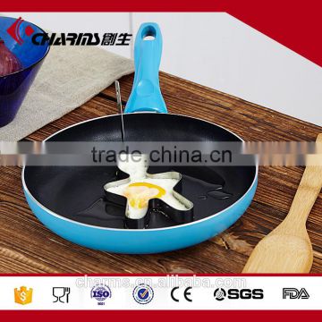 Colourful Non-stick aluminum flat pan With puflon Coating Inside