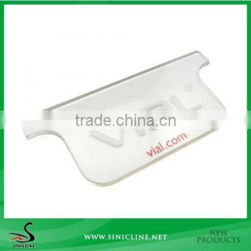 Sinicline Factory Made Transparent Silicone Clothing Flag Label