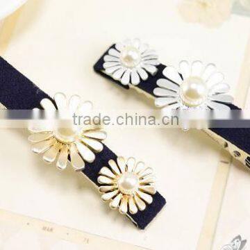 Fashion Lovely Decorative Flower Pearls Hair Clip Hair Accessory photo-4