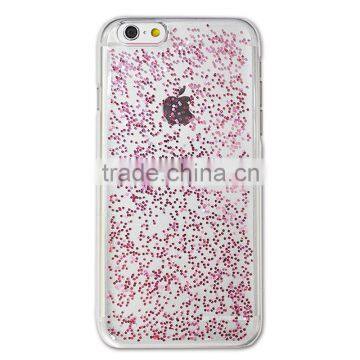 Aikusu crystal glitter gel glass case with hard epoxy best popular