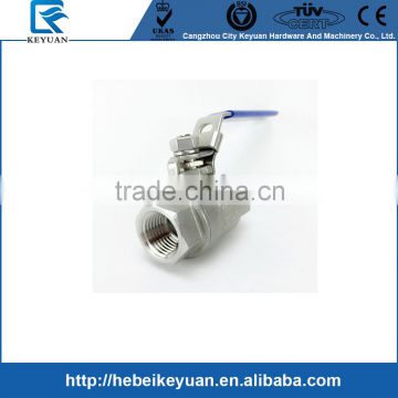 2 piece, 1/2" Thread, 304 Stainless Steel Ball Valve