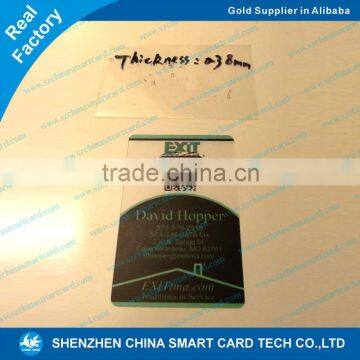 Transparent PVC Material Plastic business card printing