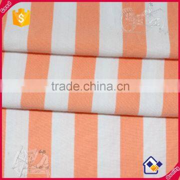 Free hand feel sample 95% cotton 5% spandex fabrics whole sale stripe farbic for women clothing