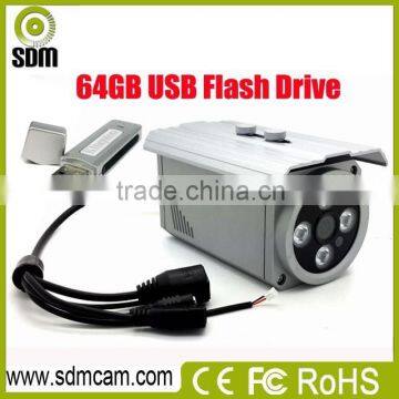 Easy installation 720P 64GB U-disk ir motion sensor cctv camera