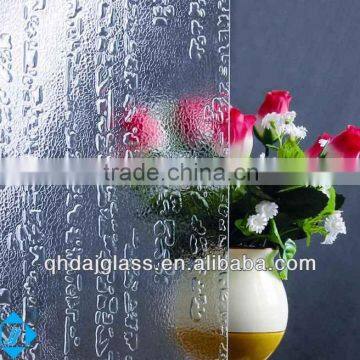 3mm anicent figure pattern glass