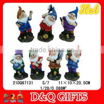 Seven dwarf garden decoration