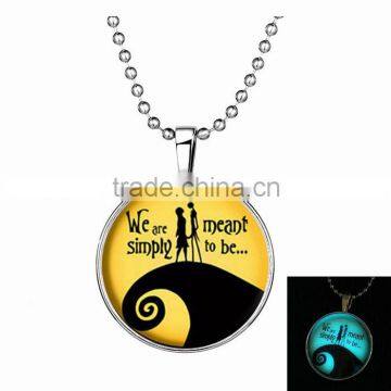 Fancy ghost design simply pendant meant to be lovers necklace