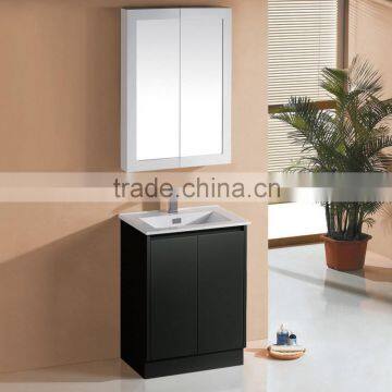 European mdf single ceramic sink bathroom vanity cheap bathroom mirror cabinet