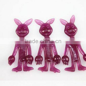 cute and humurous sticky rabbits toys.