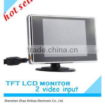 3 5 inch tft lcd monitor High Definition Car Color TFT LCD Monitor Rearview DVD w/PAL/NTSC