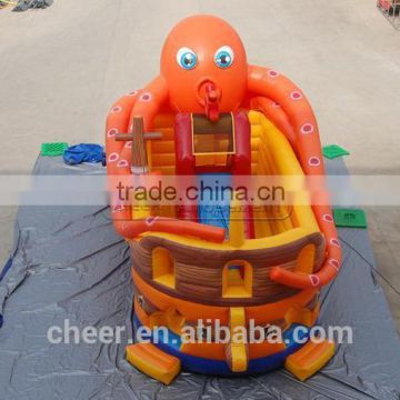 Cheer Amusement Slide Softplay Toys Children Octopus Inflatable Slide