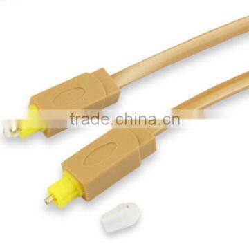 Gold Plated Metal Plug High Speed Digital Audio Fiber Toslink Cable Male to Male