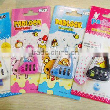 Cartoon Design Code Padlock Combination Luggage Rolling Lock For Safety photo-5