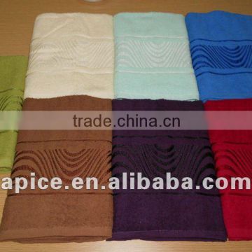 bathroom use of cotton satin jacquard bath towel