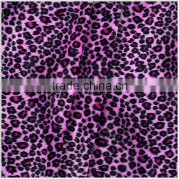 100% Polyester Baby Cheetah Velboa Faux Fur Fabric