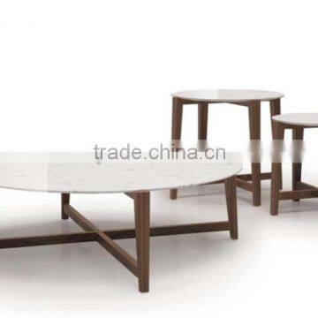 Modern Style Marble wood coffee table (T-85A+B+C)