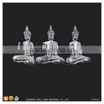 Silver Paint Female Buddha Statue Figure Of Buddha Of Crossing photo-3