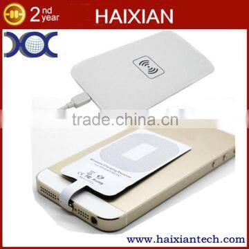 double Micro USB pin QI wireless charger receiver module for apple iphone5/6/6s