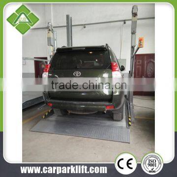 New double parking car lift, two layers parking lift system